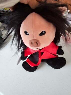 Phunny Saw Pig Mask 8 Inch Horror Plush